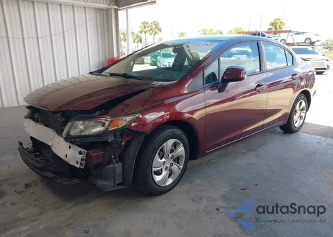 2013 Honda Civic Lx from USA, damaged, VIN 19XFB2F55DE045497